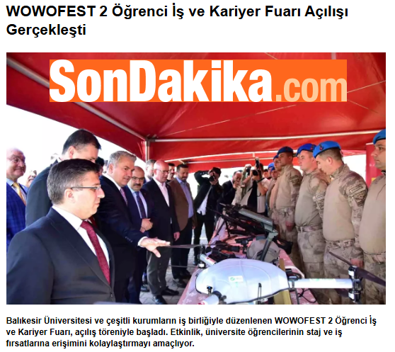WOWOFEST 2 Öğrenci İş ve Kariyer Fuarı Açılışı Gerçekleşti. 1
