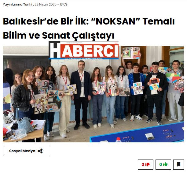 Balıkesir’de Bir İlk: “NOKSAN” Temalı Bilim ve Sanat Çalıştayı. 1