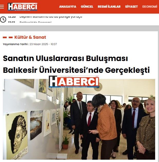 Sanatın Uluslararası Buluşması Balıkesir Üniversitesi’nde Gerçekleşti