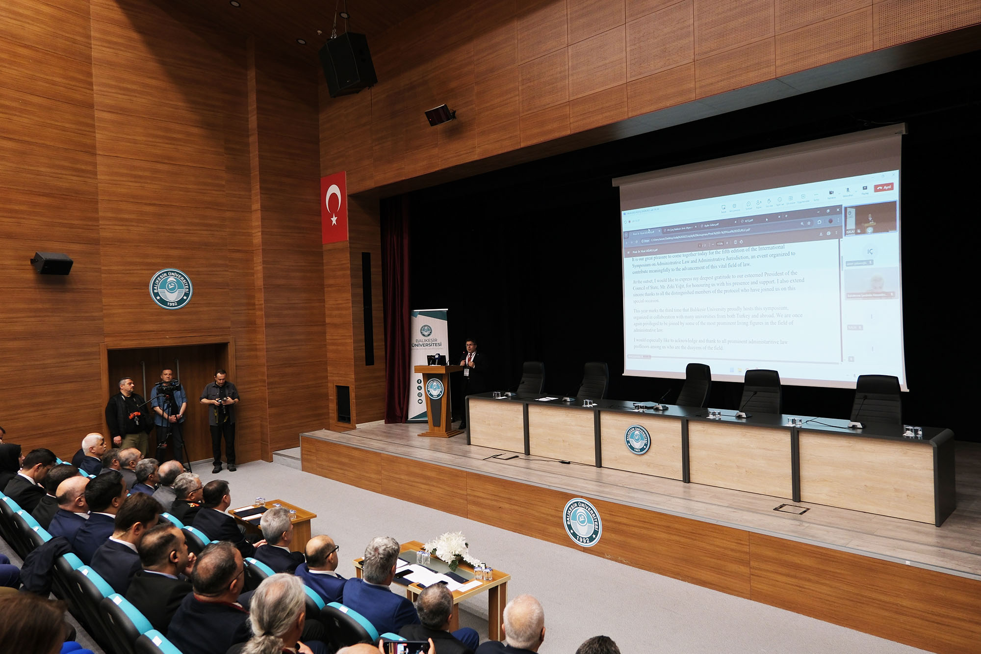 BAÜN’de Düzenlenen 5. İdare Hukuku ve İdari Yargı Uluslararası Sempozyumu, Danıştay Başkanı Zeki Yiğit’in Teşrifleriyle Başladı 6