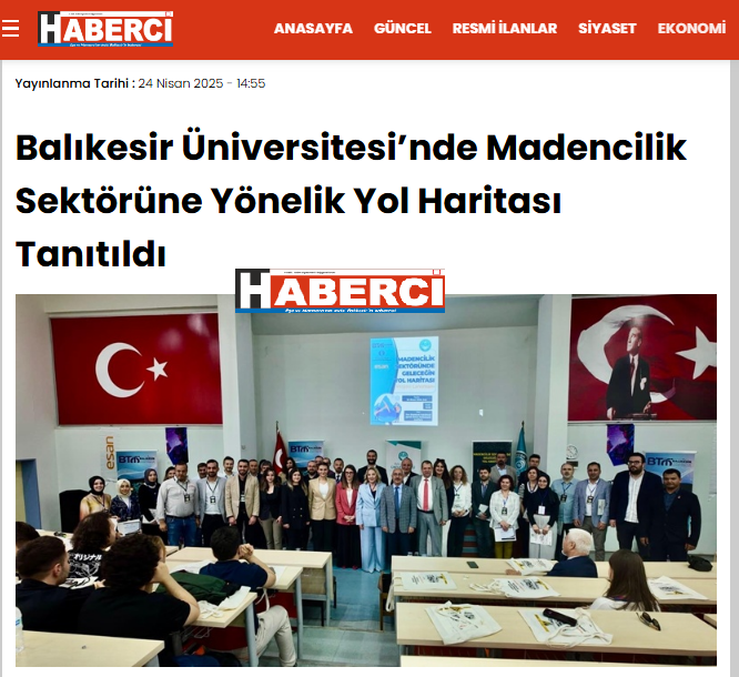 Balıkesir Üniversitesi’nde Madencilik Sektörüne Yönelik Yol Haritası Tanıtıldı