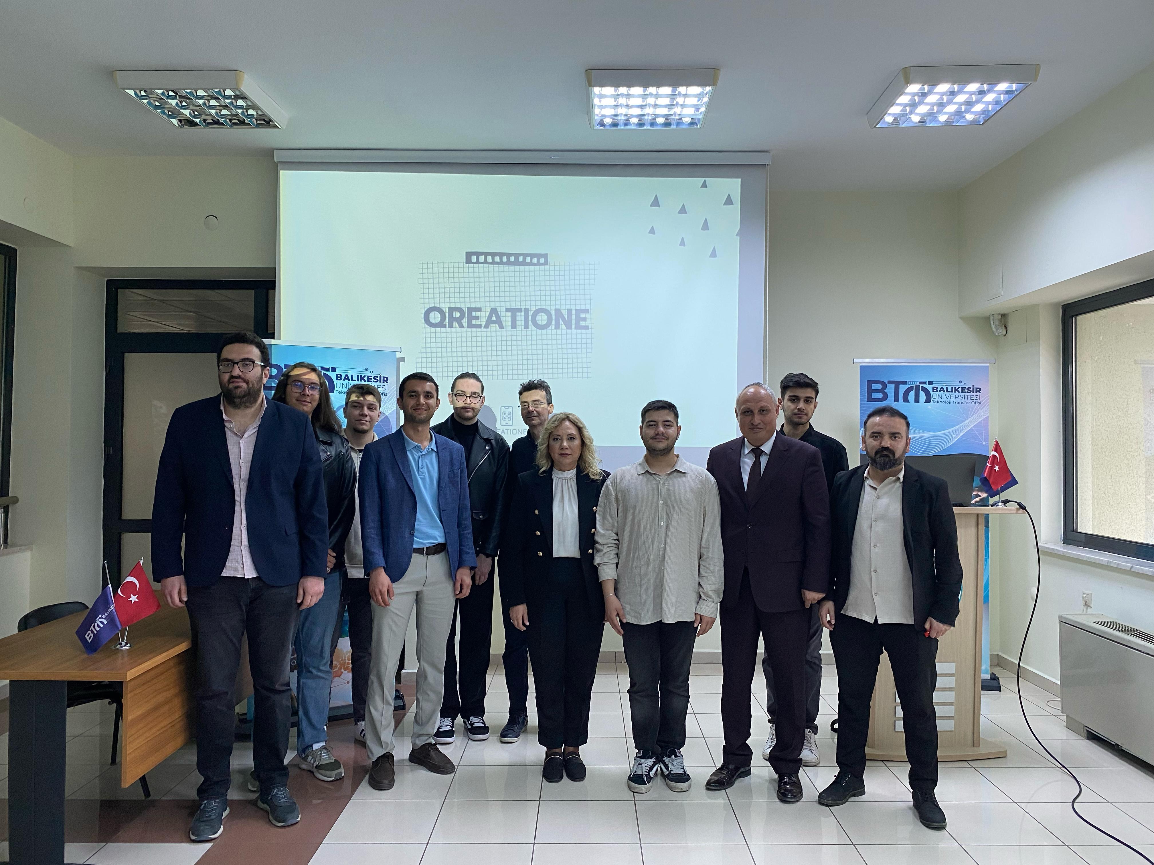QREATIONE Girişim Ekibi, BAÜN TTO’da Girişimcilik Fikrini Paylaştı 1