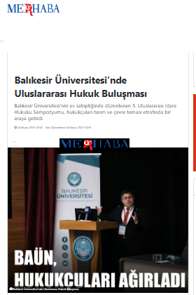 Balıkesir Üniversitesi’nde Uluslararası Hukuk Buluşması