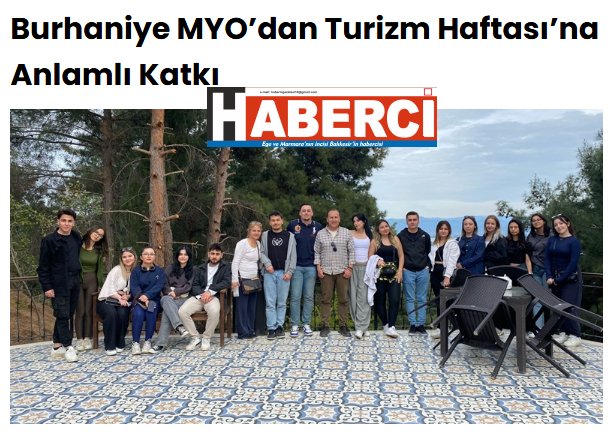Burhaniye MYO’dan Turizm Haftası’na Anlamlı Katkı