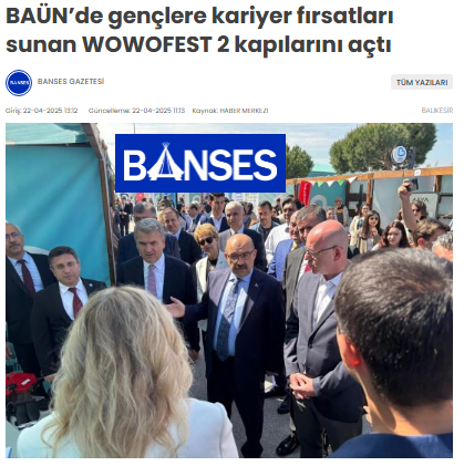 BAÜN'de gençlere kariyer fırsatlarını sunan WOWOFEST 2 Kapılarını Açtı