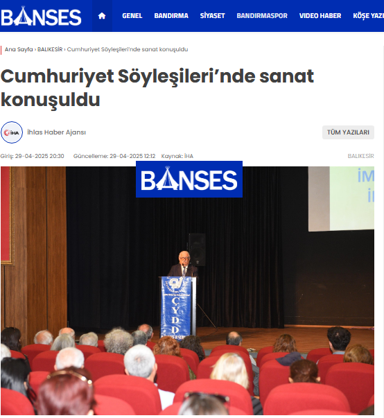 Cumhuriyet Söyleşileri'nde sanat konuşuldu