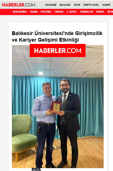 Balıkesir Üniversitesi'nde Girişimcilik ve Kariyer Gelişimi Etkinliği