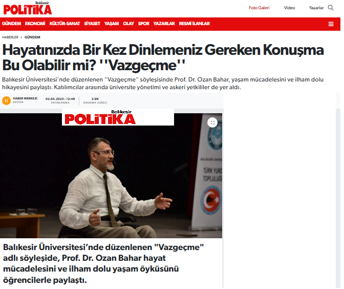 Hayatınızda Bir Kez Dinlemeniz Gereken Konuşma Bu Olabilir mi? ''Vazgeçme''