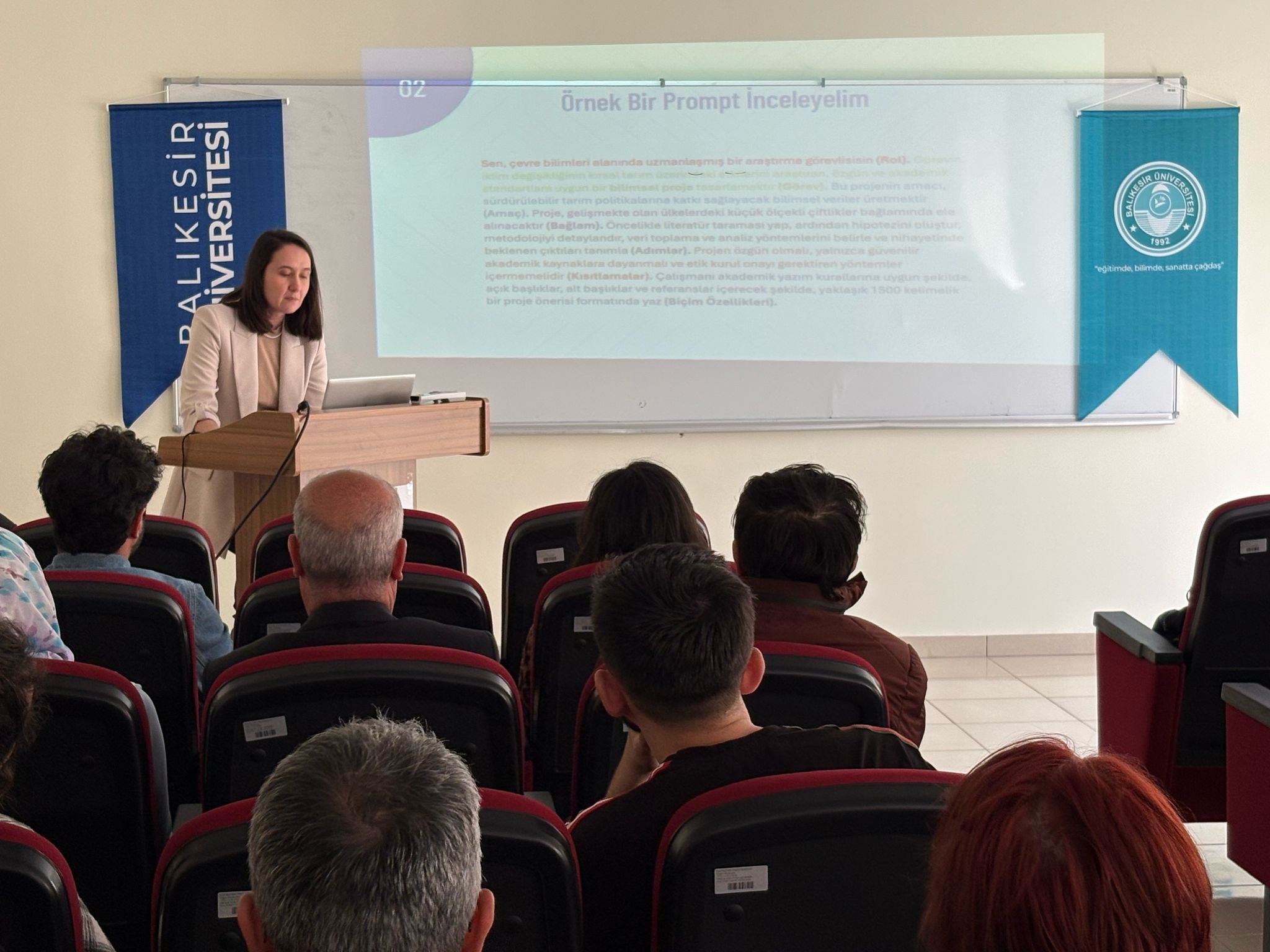 BAÜN’de, Bilimsel Proje Süreçlerinde Yapay Zeka Kullanımına Işık Tutan Seminer 2