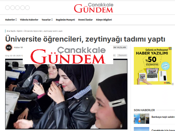 Üniversite öğrencileri, zeytinyağı tadımı yaptı  