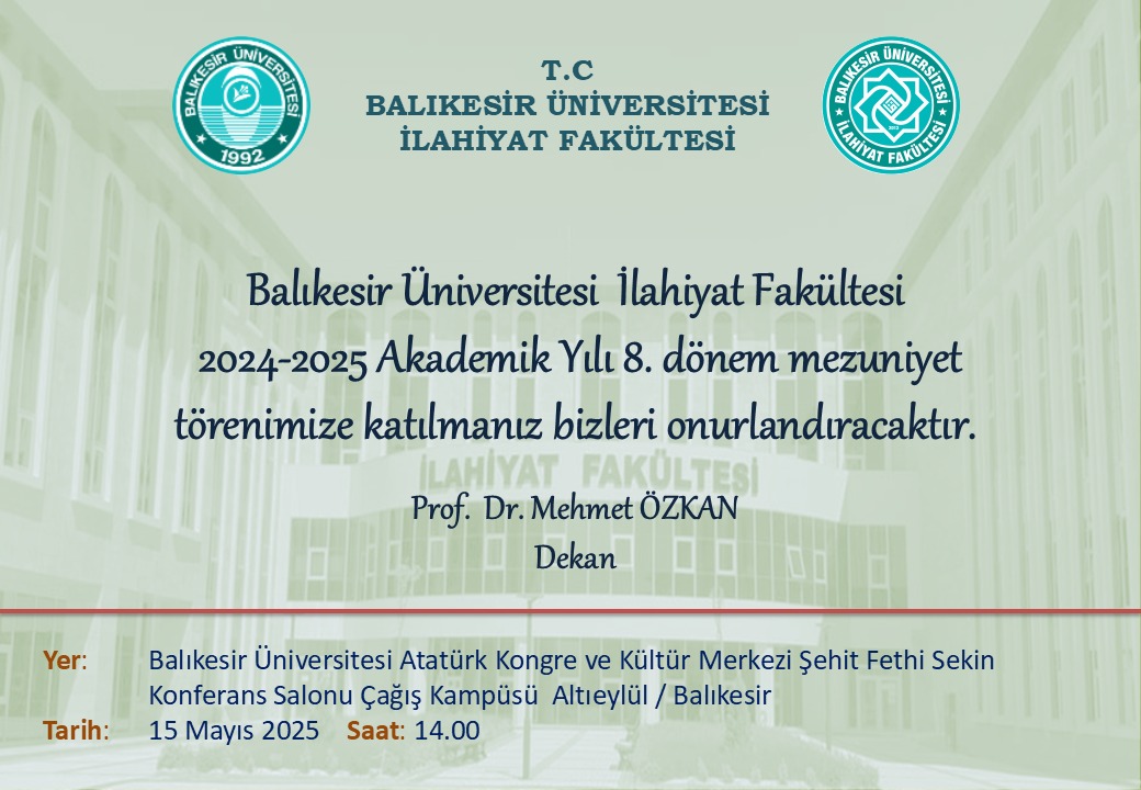 Fakültemiz 2025 Yılı Mezuniyet Töreni  2