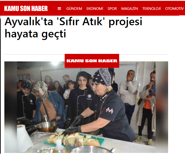 Ayvalık'ta 'Sıfır Atık' projesi hayata geçti