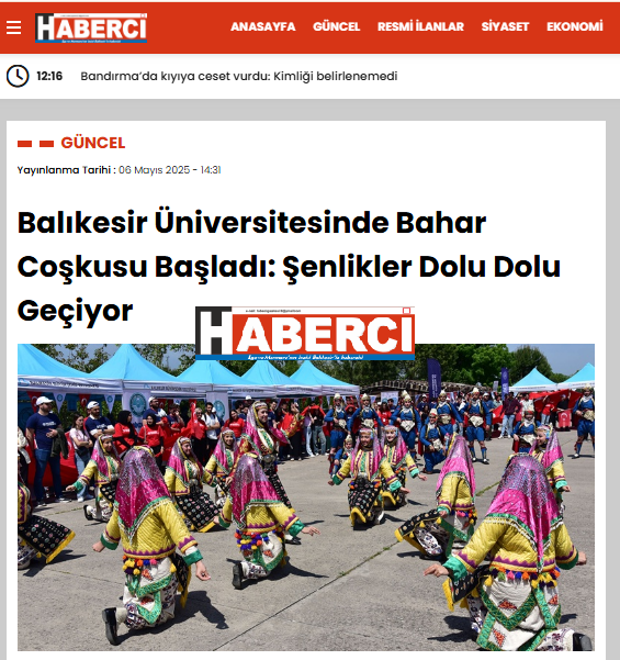 Balıkesir Üniversitesinde Bahar Coşkusu Başladı: Şenlikler Dolu Dolu Geçiyor