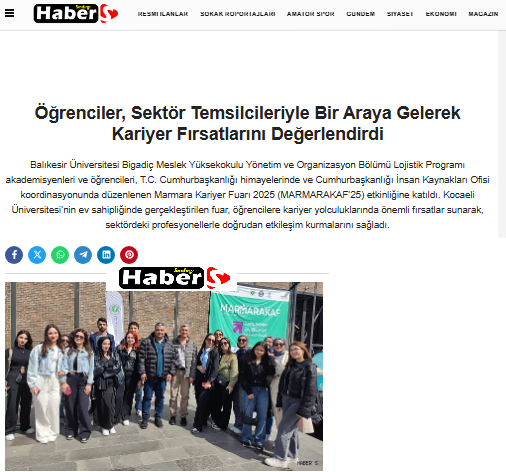 Öğrenciler, Sektör Temsilcileriyle Bir Araya Gelerek Kariyer Fırsatlarını Değerlendirdi