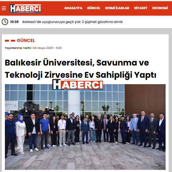 Balıkesir Üniversitesi, Savunma ve Teknoloji Zirvesine Ev Sahipliği Yaptı