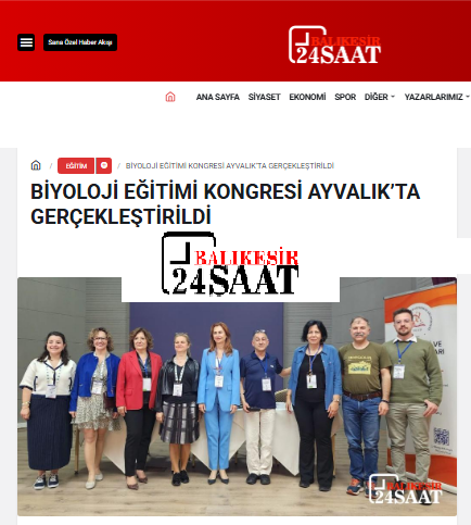 Biyoloji Eğitimi Kongresi Ayvalık'ta Gerçekleştirildi