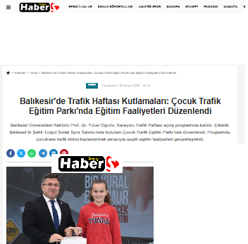 Balıkesir'de Trafik Haftası Kutlamaları: Çocuk Trafik Eğitim Parkı'nda Eğitim Faaliyetleri Düzenlendi