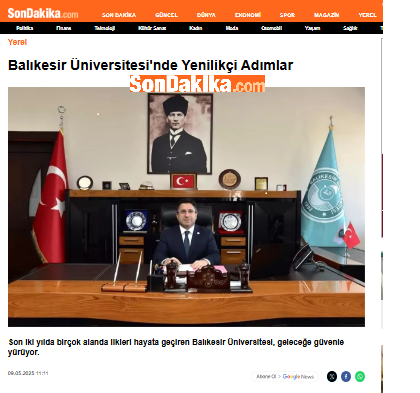 Balıkesir Üniversitesi'nde Yenilikçi Adımlar