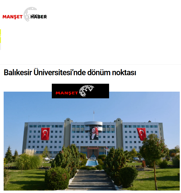 Balıkesir Üniversitesi’nde dönüm noktası
