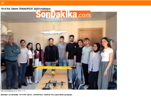 1914 İHA Takımı TEKNOFEST 2025'e Katılıyor