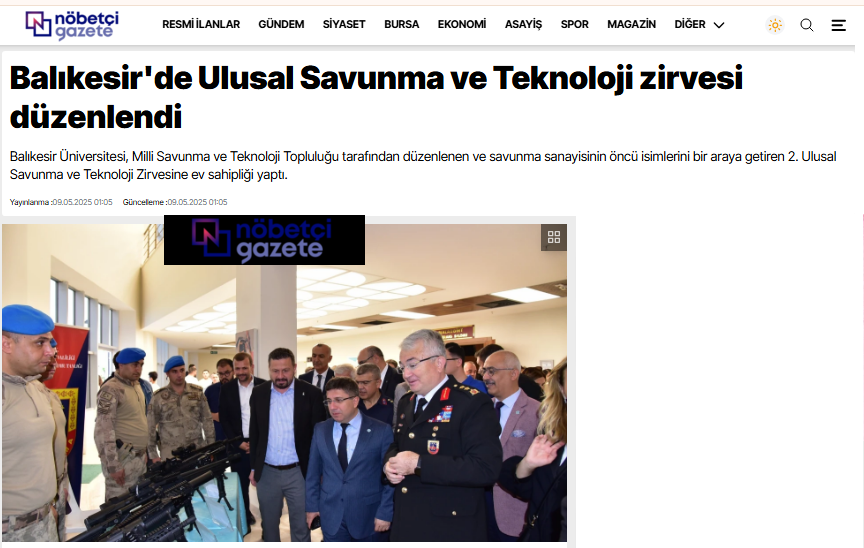 Balıkesir'de Ulusal Savunma ve Teknoloji zirvesi düzenlendi