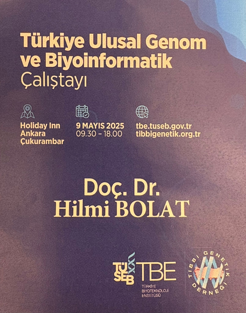 Fakültemiz Öğretim Üyesi Doç. Dr. Hilmi Bolat, Türkiye Sağlık Enstitüleri başkanlığı bünyesinde yer alan Türkiye Biyoteknoloji Enstitüsünde oluşturulacak Genom ve Biyoinformatik Bilim Kurulu üyeliğine seçildi. 4