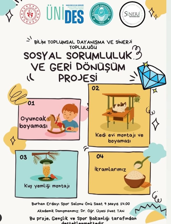 Bilim Toplumsal Dayanışma ve Sinerji Topluluğu öğrencileri tarafından ÜNİDES Projesi kapsamında Düzenlenen Etkinlik 2