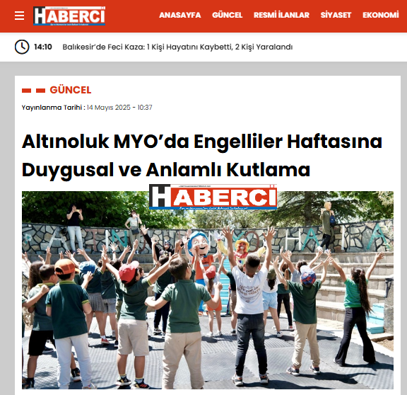 Altınoluk MYO’da Engelliler Haftasına Duygusal ve Anlamlı Kutlama