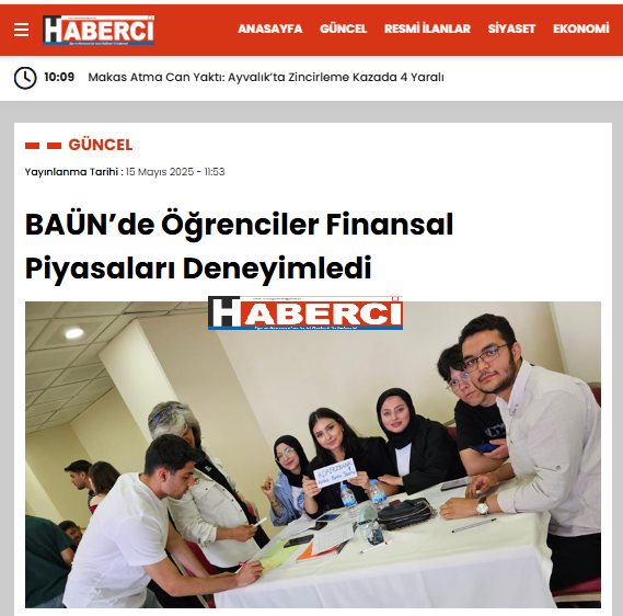 BAÜN’de Öğrenciler Finansal Piyasaları Deneyimledi