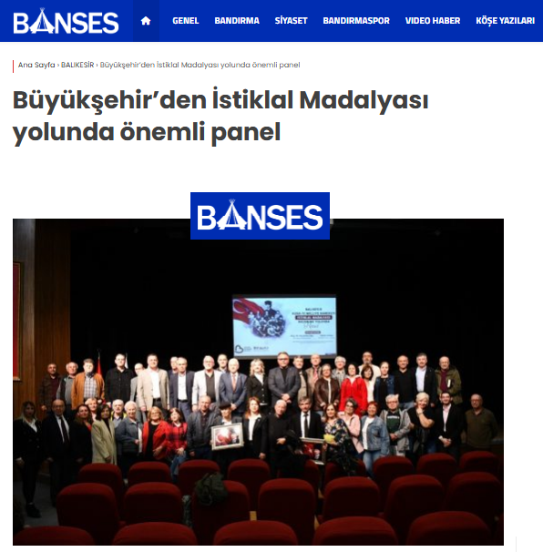 Büyükşehir'den İstiklal Madalyası yolunda önemli panel 