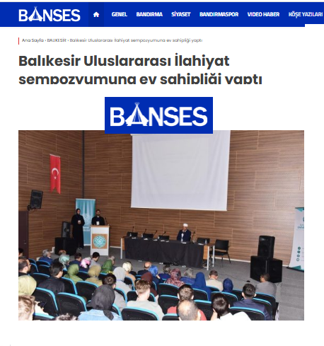 Balıkesir Uluslararası İlahiyat sempozyumuna ev sahipliği yaptı
