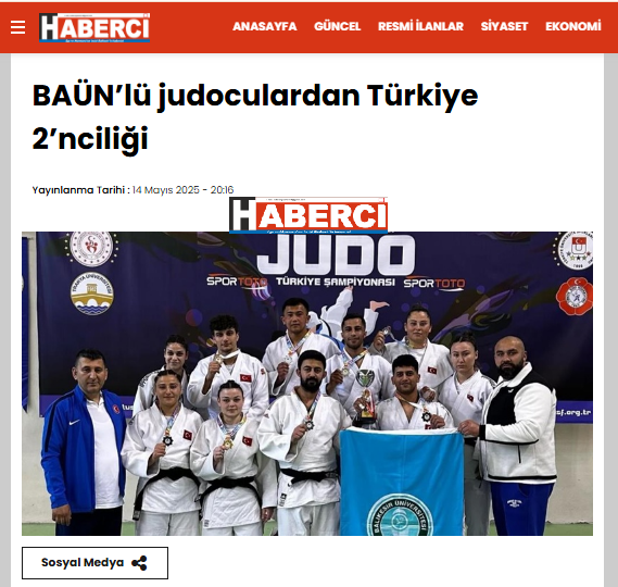 BAÜN’lü judoculardan Türkiye 2’nciliği