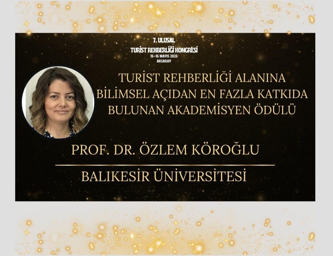 Akademisyenimizden Turizm Rehberliği Alanına Öncü Katkı