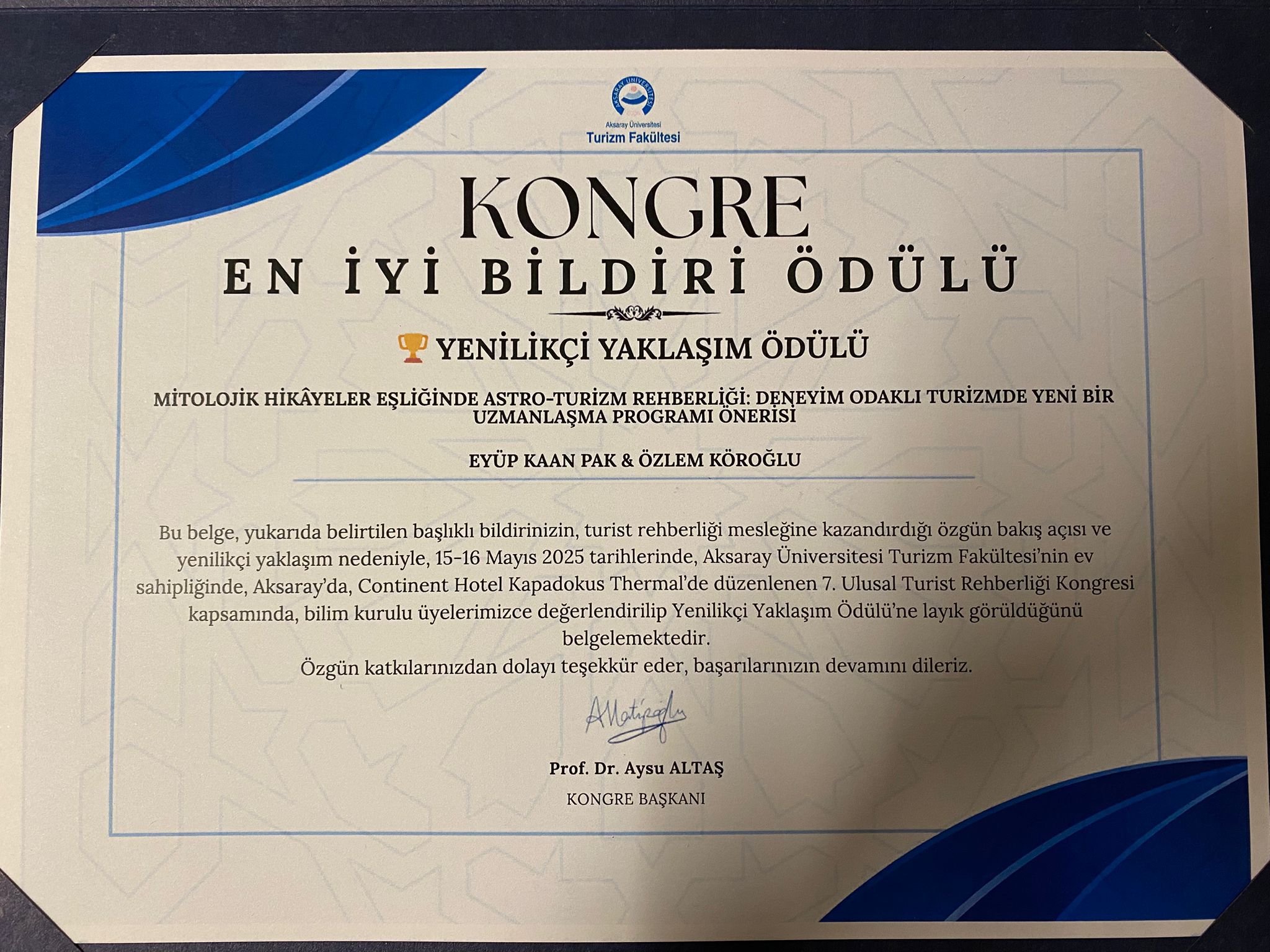 Akademisyenimizden Turizm Rehberliği Alanına Öncü Katkı 2