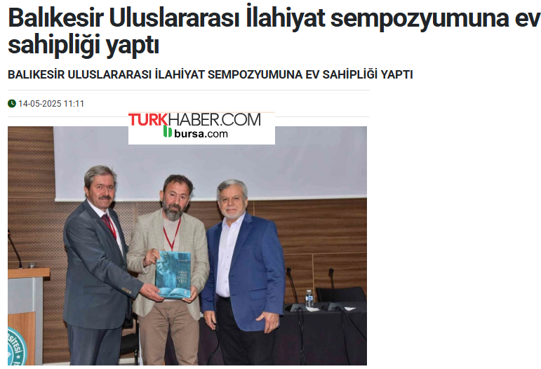 Balıkesir Uluslararası İlahiyat sempozyumuna ev sahipliği yaptı.