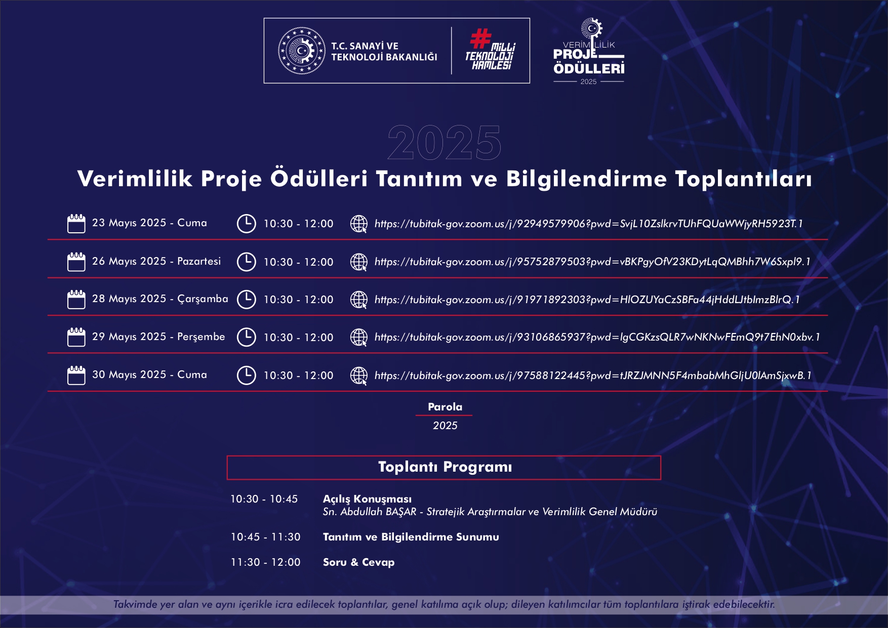 2025 Yılı Verimlilik Proje Ödülleri Duyurusu 2