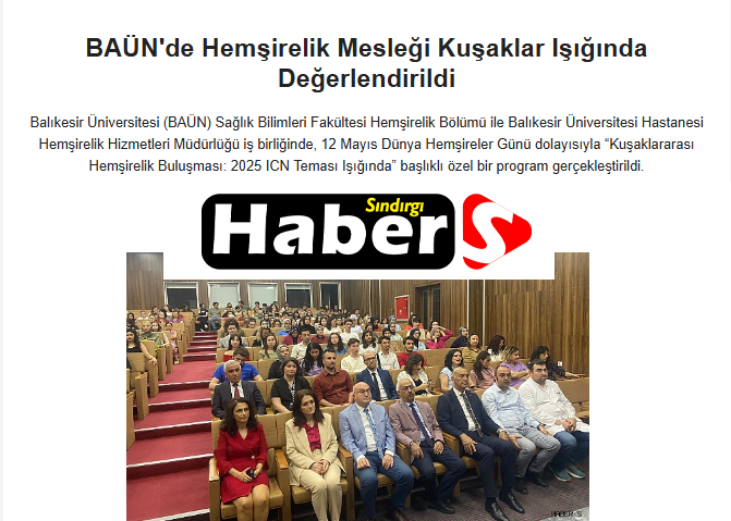 BAÜN'de Hemşirelik Mesleği Kuşaklar Işığında Değerlendirildi.