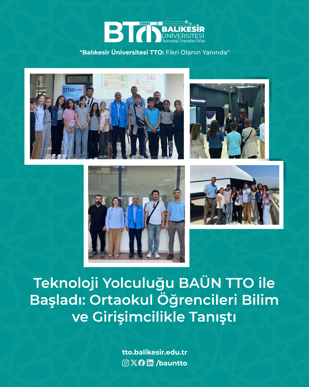 Teknoloji Yolculuğu BAÜN TTO ile Başladı: Ortaokul Öğrencileri Bilim ve Girişimcilikle Tanıştı 1