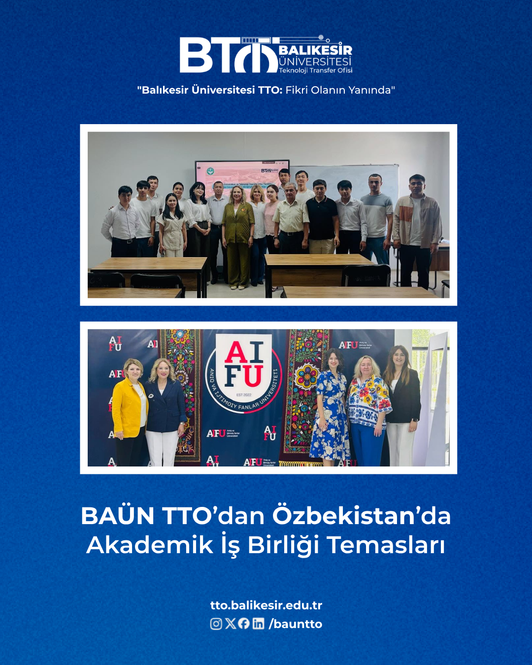 BAÜN TTO’dan Özbekistan’da Akademik İş Birliği Temasları 1