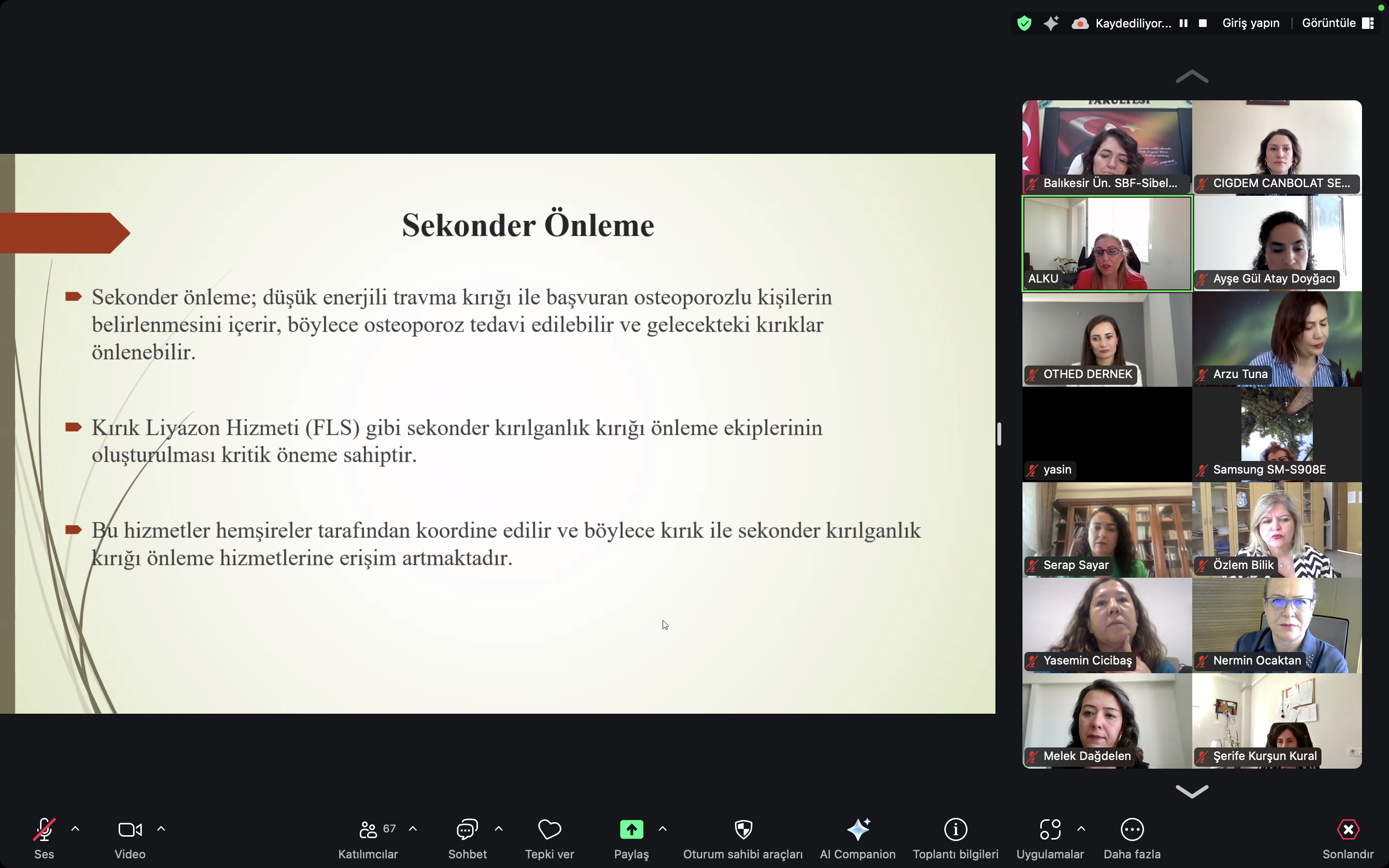 15. Ortopedi ve Travmatoloji Hemşireliği Sempozyumu BAÜN SBF Hemşirelik Bölümü iş birliği ile gerçekleştirildi. 7