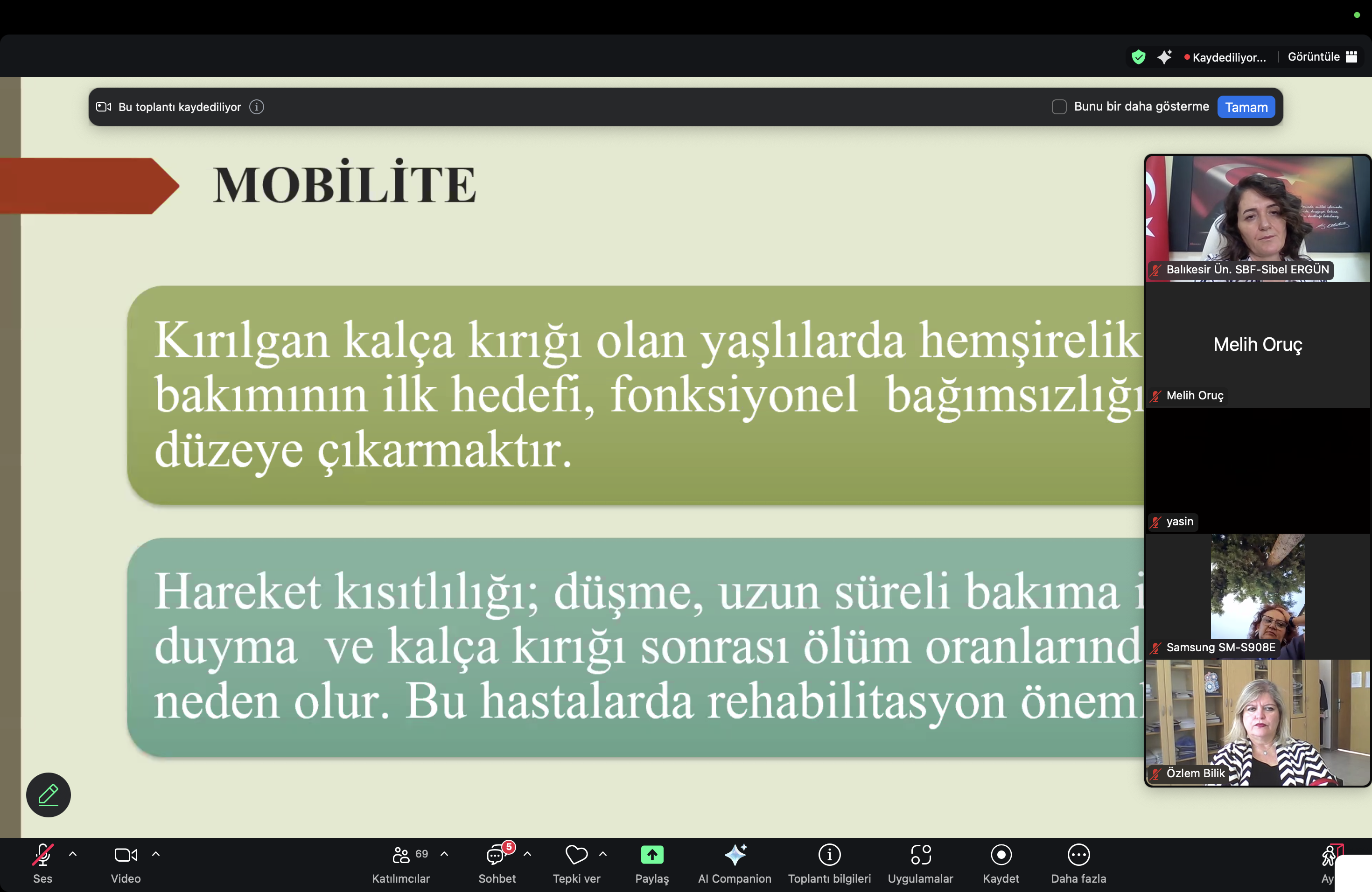 15. Ortopedi ve Travmatoloji Hemşireliği Sempozyumu BAÜN SBF Hemşirelik Bölümü iş birliği ile gerçekleştirildi. 5