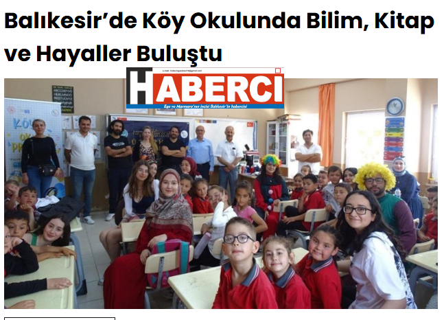Balıkesir’de Köy Okulunda Bilim, Kitap ve Hayaller Buluştu.