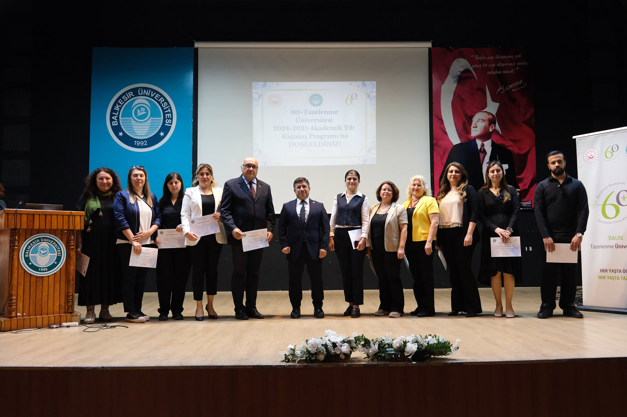 Yaş Alındı Ama Enerji Azalmadı: BAÜN 60+ Tazelenme Üniversitesi’nde Mutlu Kapanış 13