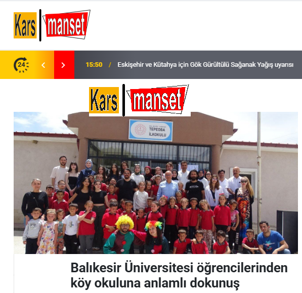 Balıkesir Üniversitesi öğrencilerinden köy okuluna anlamlı dokunuş