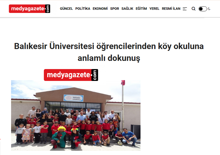 Balıkesir Üniversitesi öğrencilerinden köy okuluna anlamlı dokunuş