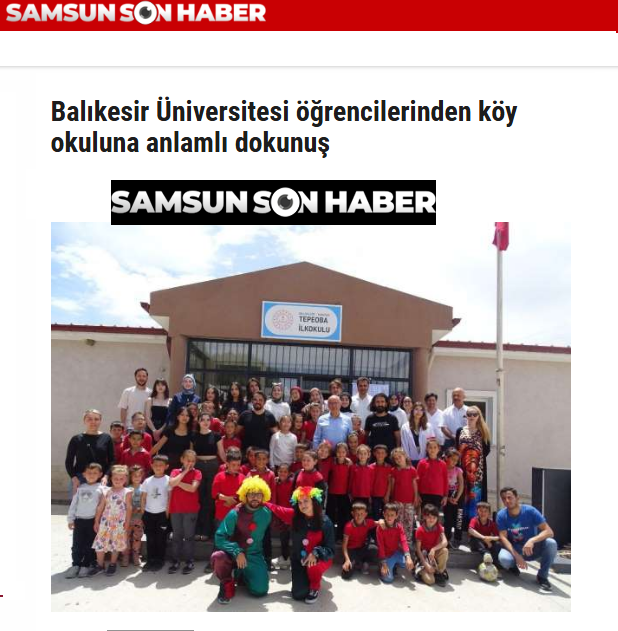 Balıkesir Üniversitesi öğrencilerinden köy okuluna anlamlı dokunuş