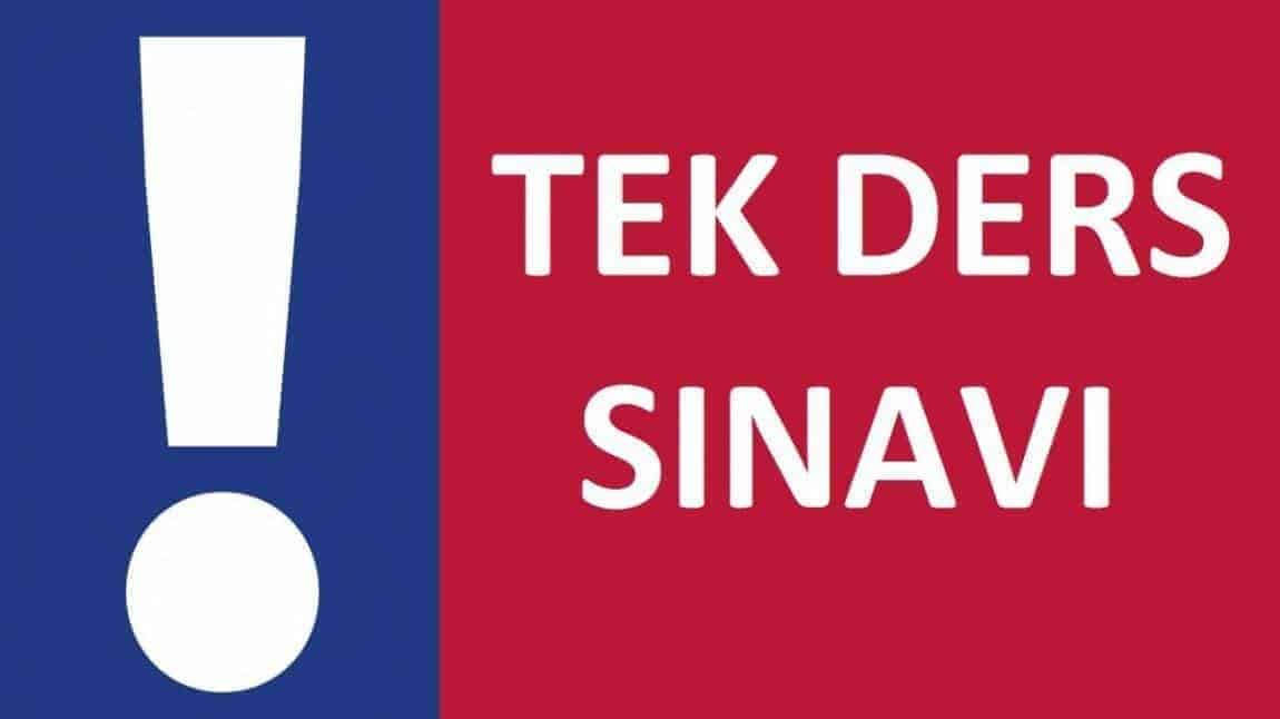 Tek Ders Sınavı Başvurusu Hakkında 1