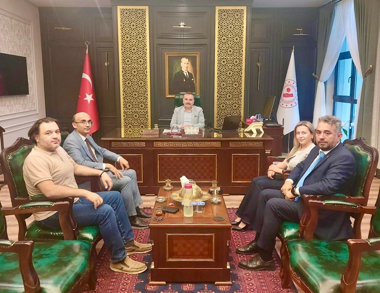 Edremit MYO Yönetimi, Kaymakam Ahmet ODABAŞ'ı Ziyaret Etti