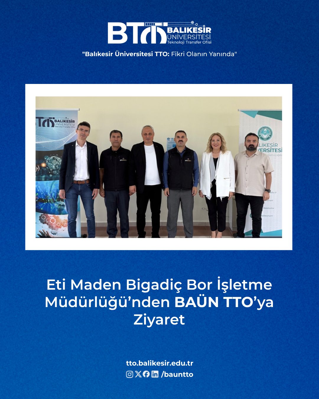 Eti Maden Bigadiç Bor İşletme Müdürlüğü’nden BAÜN TTO’ya Ziyaret 1