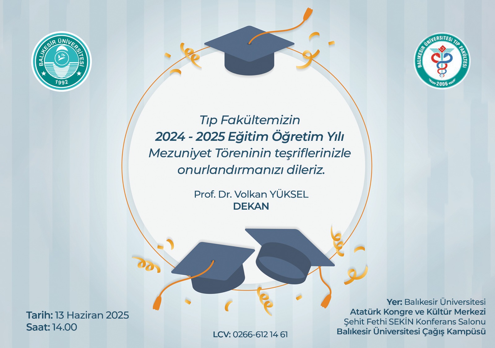 Fakültemizin 2024-2025 Eğitim-Öğretim Yılı Mezuniyet Töreni 1